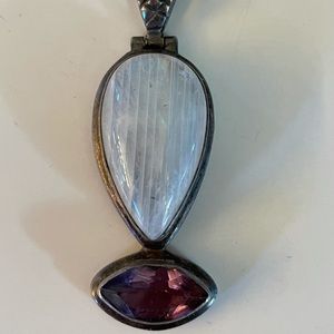 Precious stone pendant. Unique & beautiful!